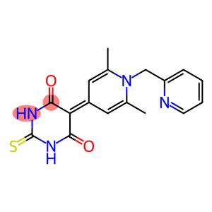 5-[2,6-dimethyl-1-(pyridin-2-ylmethyl)pyridin-4-ylidene]-2-sulfanylidene-1,3-diazinane-4,6-dione