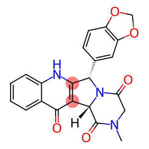 (6S,12bS)-6-(1,3-Benzodioxol-5-yl)-2,3,7,12b-tetrahydro-2-methyl-pyrazino[1'',2'':1,5]pyrrolo[3,4-b]quinoline-1,4,12(6H)-trione