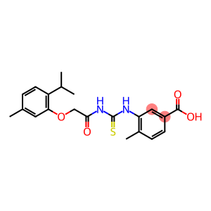 4-METHYL-3-[[[[[5-METHYL-2-(1-METHYLETHYL)PHENOXY]ACETYL]AMINO]THIOXOMETHYL]AMINO]-BENZOIC ACID