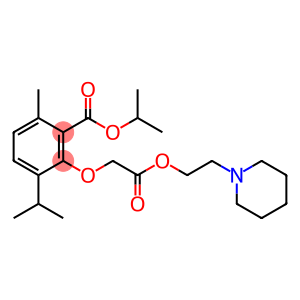 (2-Isopropoxycarbonyl-6-isopropyl-3-methylphenoxy)acetic acid 2-piperidinoethyl ester