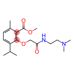 3-[2-(Dimethylamino)ethylcarbamoylmethoxy]-p-cymene-2-carboxylic acid methyl ester