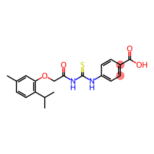 BENZOIC ACID, 4-[[[[[5-METHYL-2-(1-METHYLETHYL)PHENOXY]ACETYL]AMINO]THIOXOMETHYL]AMINO]-