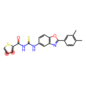 N-[2-(3,4-dimethylphenyl)-1,3-benzoxazol-5-yl]-N'-(thien-2-ylcarbonyl)thiourea