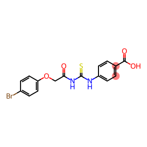BENZOIC ACID, 4-[[[[(4-BROMOPHENOXY)ACETYL]AMINO]THIOXOMETHYL]AMINO]-