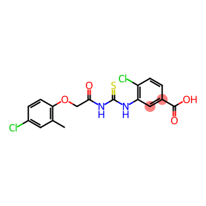 BENZOIC ACID, 4-CHLORO-3-[[[[(4-CHLORO-2-METHYLPHENOXY)ACETYL]AMINO]THIOXOMETHYL]AMINO]-