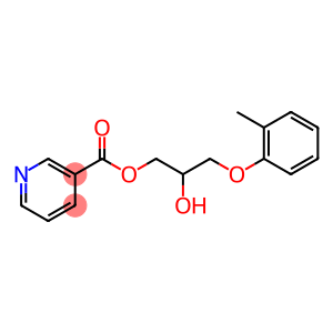 3-Pyridinecarboxylic acid 2-hydroxy-3-(2-methylphenoxy)propyl ester