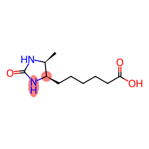 (4R-cis)-5-methyl-2-oxoimidazolidine-4-hexanoic acid