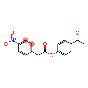 4-Nitrobenzeneacetic acid 4-acetylphenyl ester