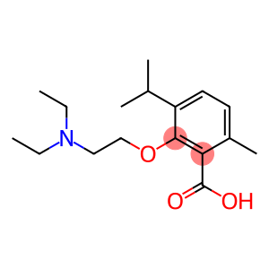 Benzoic acid, 2-[2-(diethylamino)ethoxy]-6-methyl-3-(1-methylethyl)-