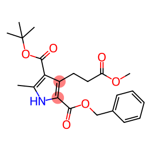 1H-Pyrrole-2,4-dicarboxylic acid, 3-(3-methoxy-3-oxopropyl)-5-methyl-, 4-(1,1-dimethylethyl) 2-(phenylmethyl) ester