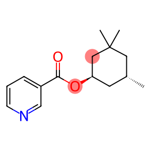 3-Pyridinecarboxylic acid, (1R,5S)-3,3,5-trimethylcyclohexyl ester, rel-