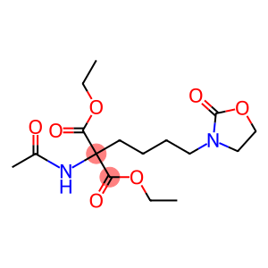 Diethyl acetamido[4-[2-oxo-3-oxazolidinyl]butyl]malonate