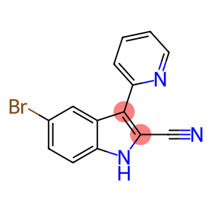 1H-Indole-2-carbonitrile, 5-bromo-3-(2-pyridinyl)-