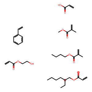 2-Propenoic acid, 2-methyl-, butyl ester, polymer with ethenylbenzene, 2-ethylhexyl 2-propenoate, 2-hydroxyethyl 2-propenoate, methyl 2-methyl-2-propenoate and 2-propenoic acid