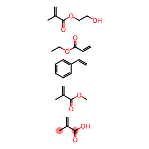 2-甲基-2-丙烯酸与乙烯基苯、2-丙烯酸乙酯、2-甲基-2-丙烯酸-2-羟乙酯和2-甲基-2-丙烯酸甲酯的聚合物