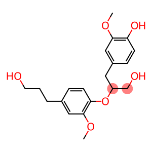 1-(4-Hydroxy-3-methoxyphenyl)-2-[2-methoxy-4-(3-hydroxypropyl)phenoxy]-3-propanol