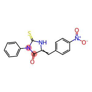 (5E)-2-mercapto-5-(4-nitrobenzylidene)-3-phenyl-3,5-dihydro-4H-imidazol-4-one