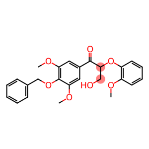 1-Propanone, 1-[3,5-dimethoxy-4-(phenylmethoxy)phenyl]-3-hydroxy-2-(2-methoxyphenoxy)-