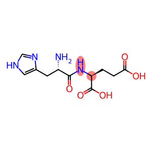 (2S)-2-[[(2S)-2-AMINO-3-(1H-IMIDAZOL-5-YL)PROPANOYL]AMINO]PENTANEDIOIC ACID