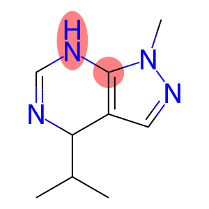 1H-Pyrazolo[3,4-d]pyrimidine, 4,7-dihydro-1-methyl-4-(1-methylethyl)-