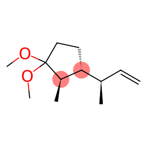 Cyclopentane, 1,1-dimethoxy-2-methyl-3-[(1R)-1-methyl-2-propenyl]-, (2R,3R)- (9CI)