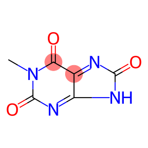 1H-Purine-2,6,8(3H)-trione,  1-methyl-,  radical  ion(1-)  (9CI)