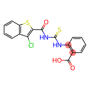 2-[[[[(3-CHLOROBENZO[B]THIEN-2-YL)CARBONYL]AMINO]THIOXOMETHYL]AMINO]-BENZOIC ACID
