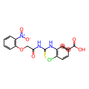 BENZOIC ACID, 4-CHLORO-3-[[[[(2-NITROPHENOXY)ACETYL]AMINO]THIOXOMETHYL]AMINO]-