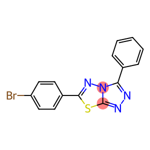 6-(4-bromophenyl)-3-phenyl[1,2,4]triazolo[3,4-b][1,3,4]thiadiazole