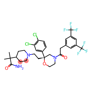 1-[2-[(2R)-4-[2-[3,5-双(三氟甲基)苯基]乙酰基]-2-(3,4-二氯苯基)-2-吗啉基]乙基]-ALPHA,ALPHA-二甲基-4-哌啶乙酰胺
