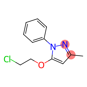 1H-Pyrazole, 5-(2-chloroethoxy)-3-methyl-1-phenyl-