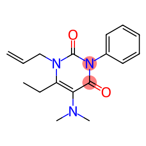 1-Allyl-5-(dimethylamino)-6-ethyl-3-phenyluracil