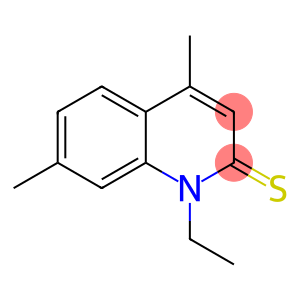 2(1H)-Quinolinethione,  1-ethyl-4,7-dimethyl-