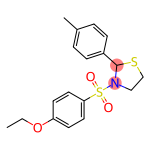 Thiazolidine, 3-[(4-ethoxyphenyl)sulfonyl]-2-(4-methylphenyl)-