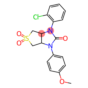 1-(2-chlorophenyl)-3-(4-methoxyphenyl)tetrahydro-1H-thieno[3,4-d]imidazol-2(3H)-one 5,5-dioxide