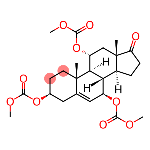 Androst-5-en-17-one, 3,7,11-tris[(methoxycarbonyl)oxy]-, (3β,7β,11α)-