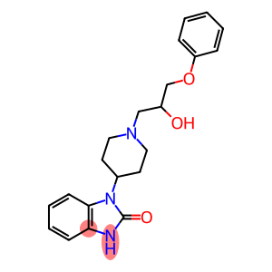 1-[1-(3-Phenoxy-2-hydroxypropyl)-4-piperidyl]-1,3-dihydro-2H-benzimidazol-2-one