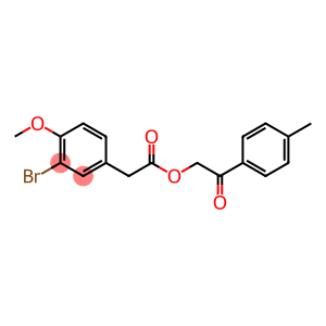 2-(4-methylphenyl)-2-oxoethyl (3-bromo-4-methoxyphenyl)acetate