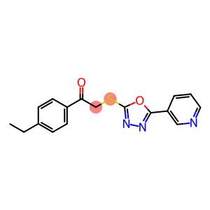 1-(4-Ethylphenyl)-2-((5-(pyridin-3-yl)-1,3,4-oxadiazol-2-yl)thio)ethanone