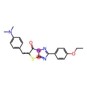 Thiazolo[3,2-b][1,2,4]triazol-6(5H)-one, 5-[[4-(dimethylamino)phenyl]methylene]-2-(4-ethoxyphenyl)-