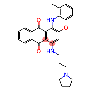 1-methyl-7-(3-pyrrolidin-1-ylpropylamino)-14H-naphtho[3,2-a]phenoxazine-8,13-dione