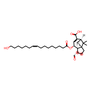 (3S)-3-Formyl-2,3,4,7,8,8aβ-hexahydro-4β-[[(Z)-16-hydroxy-1-oxo-9-hexadecenyl]oxy]-8,8-dimethyl-3aα,7α-methano-1H-azulene-6-carboxylic acid