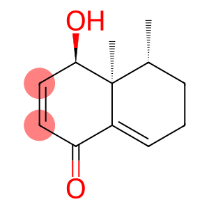 1(4H)-Naphthalenone, 4a,5,6,7-tetrahydro-4-hydroxy-4a,5-dimethyl-, (4R,4aS,5R)-