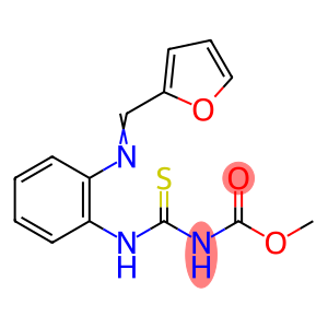 Carbamic acid, N-[[[2-[(2-furanylmethylene)amino]phenyl]amino]thioxomethyl]-, methyl ester