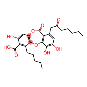 3,4,8-Trihydroxy-11-oxo-1-(2-oxoheptyl)-6-pentyl-11H-dibenzo[b,e][1,4]dioxepin-7-carboxylic acid