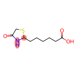 6-(4-oxo-1,3-thiazolidin-2-yl)hexanoic acid