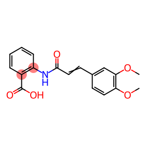 2-[[3-(3,4-DIMETHOXYPHENYL)-1-OXO-2-PROPENYL]AMINO] BENZOIC ACID