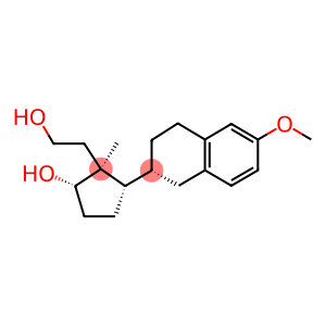 Cyclopentaneethanol, 2-hydroxy-1-methyl-5-(1,2,3,4-tetrahydro-6-methox y-2-naphthalenyl)-, (1S-(1-alpha,2-beta,5-beta(S*)))-