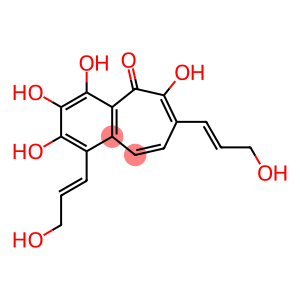 5H-Benzocyclohepten-5-one, 2,3,4,6-tetrahydroxy-1,7-bis[(1E)-3-hydroxy-1-propen-1-yl]-