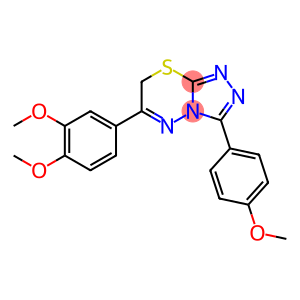 6-(3,4-DIMETHOXYPHENYL)-3-(4-METHOXYPHENYL)-7H-[1,2,4]TRIAZOLO[3,4-B][1,3,4]THIADIAZINE